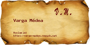 Varga Médea névjegykártya